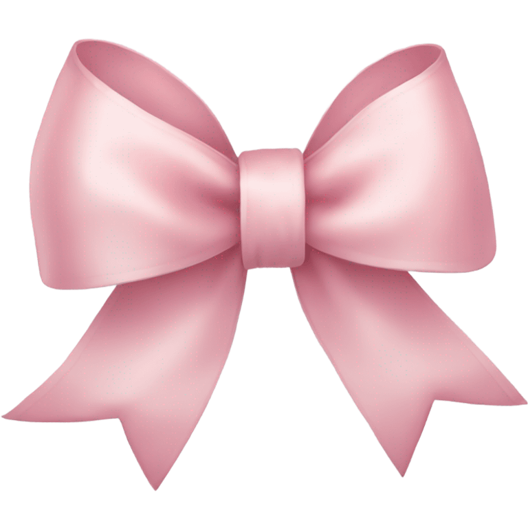 light pink ribbon bow emoji