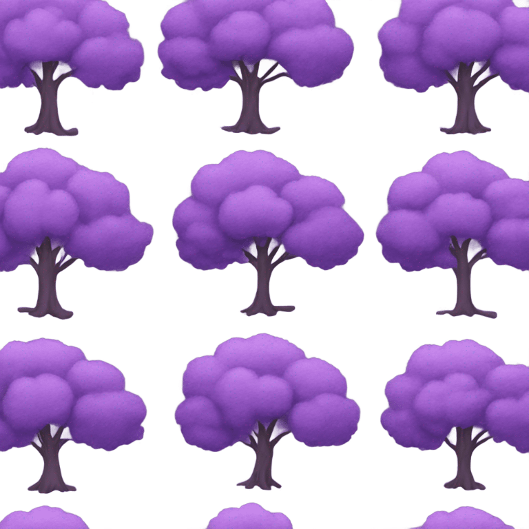 purple tree emoji