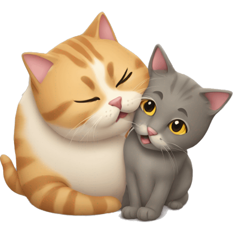 Cat giving a kiss emoji