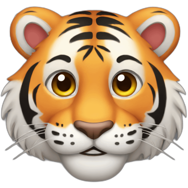 happy tiger emoji