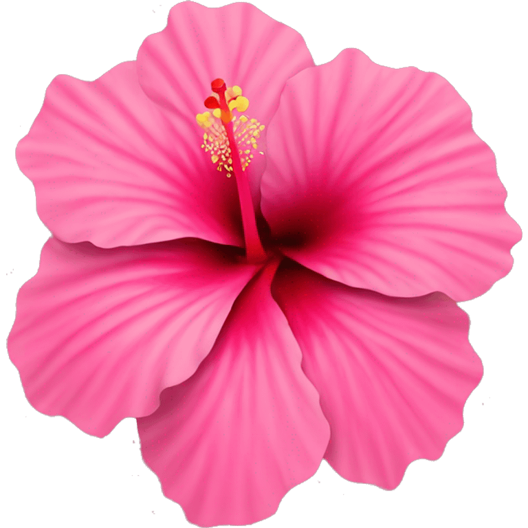 Pink hibiscus  emoji