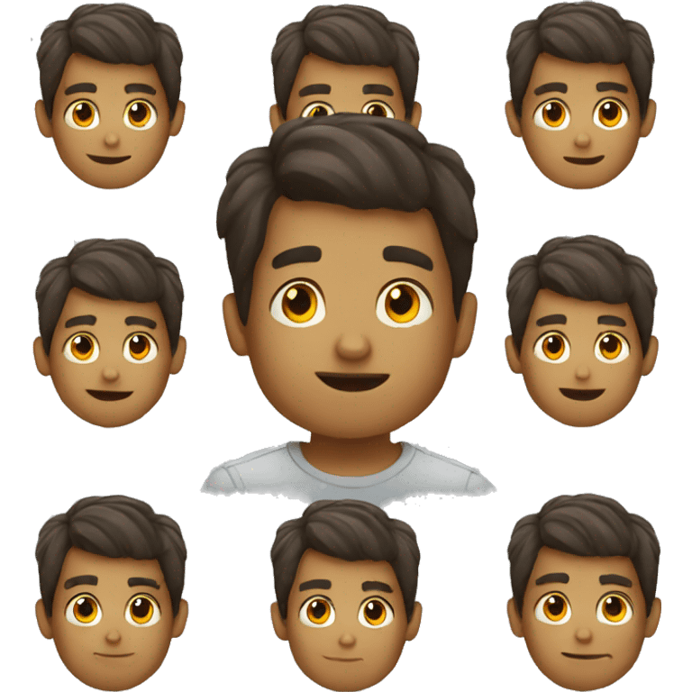 A boy many emoji emoji