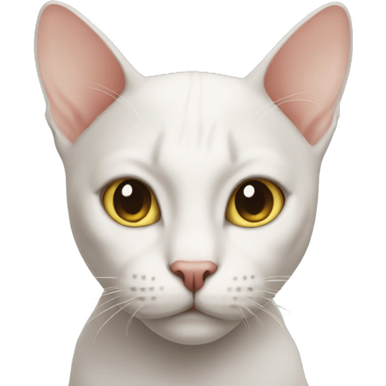 Bald cat emoji