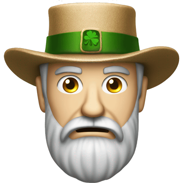 irish angry man with beard and hat emoji