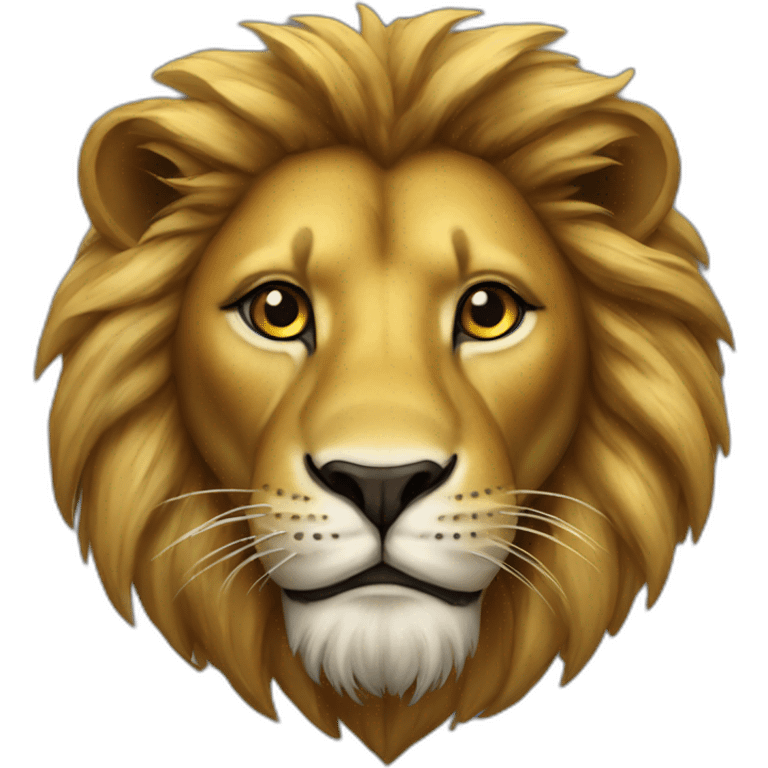 Lion en emoji du drapeau de cameroune emoji