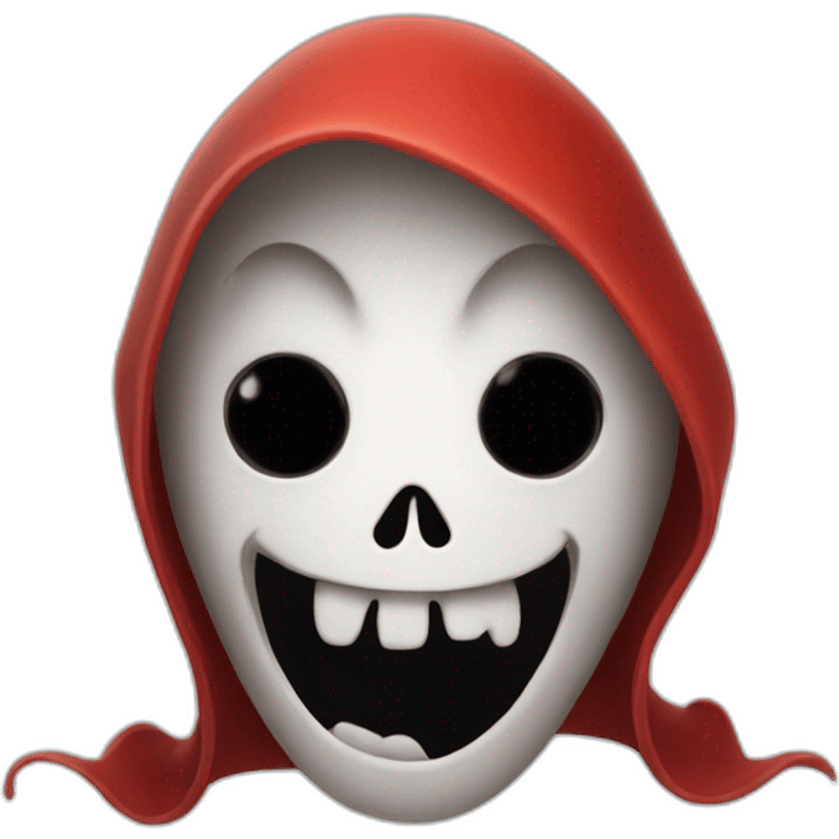 red halloween ghost emoji