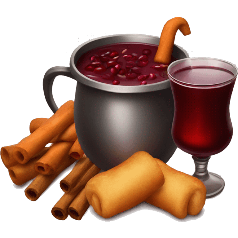 Mulled wine and goulash Party emoji