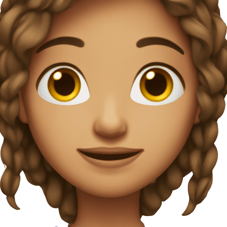 visa brown hair emoji