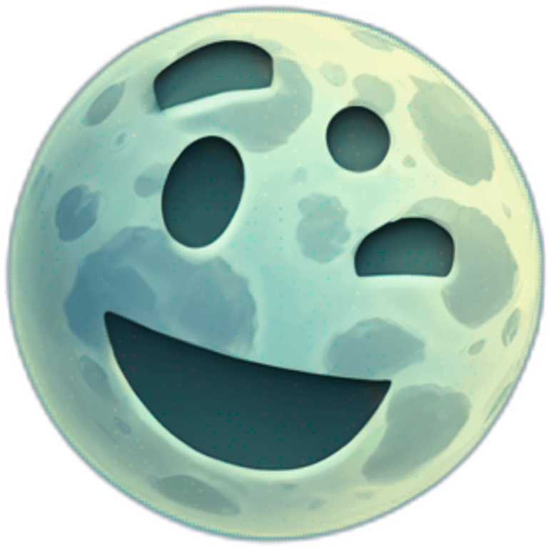 moon on the deep blue background emoji