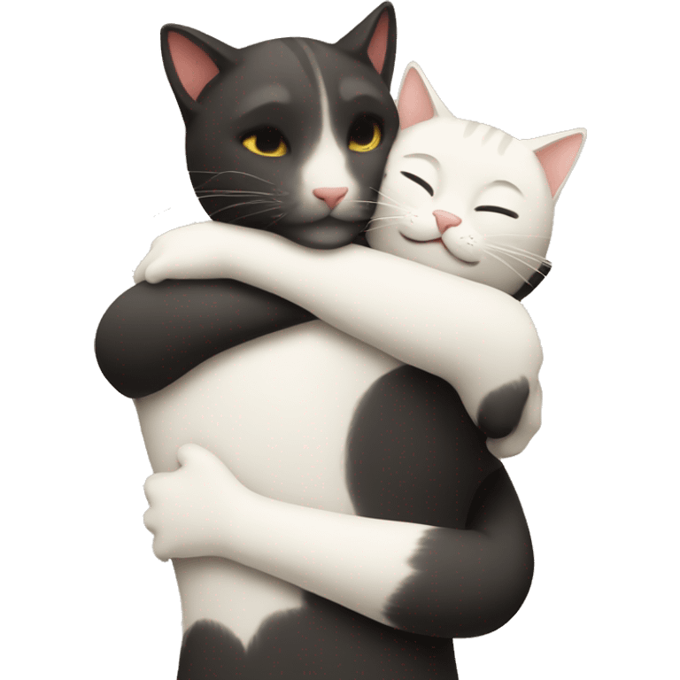 People hug cat  emoji