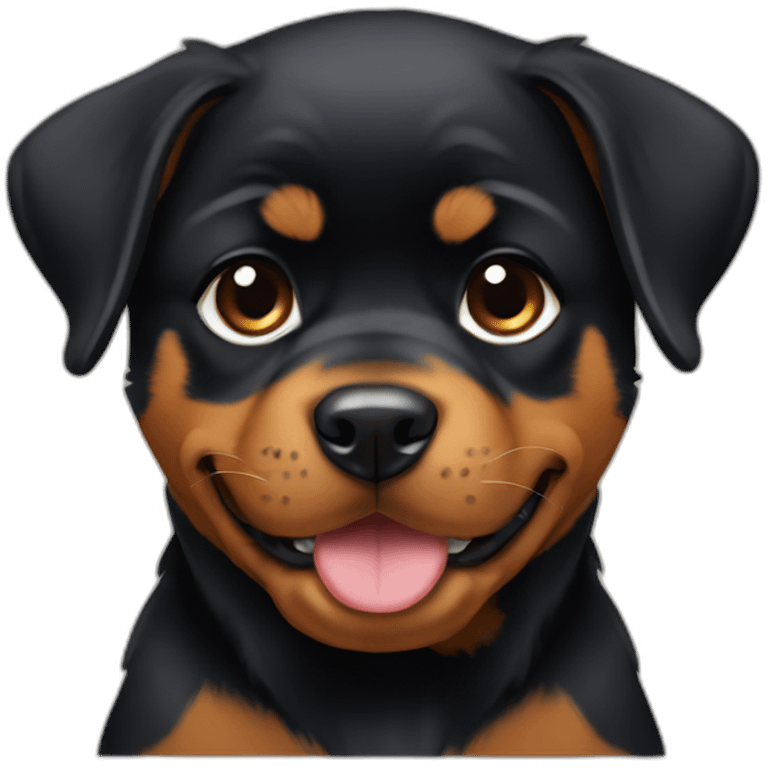 Rottweiler puppy emoji