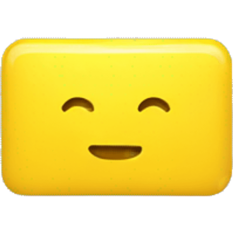 rectangle, solid yellow emoji