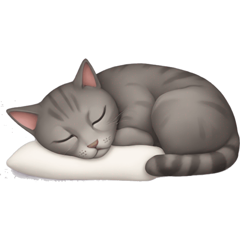 Kitty sleeping emoji