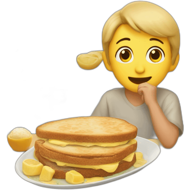 Ein paar am Frühstück emoji