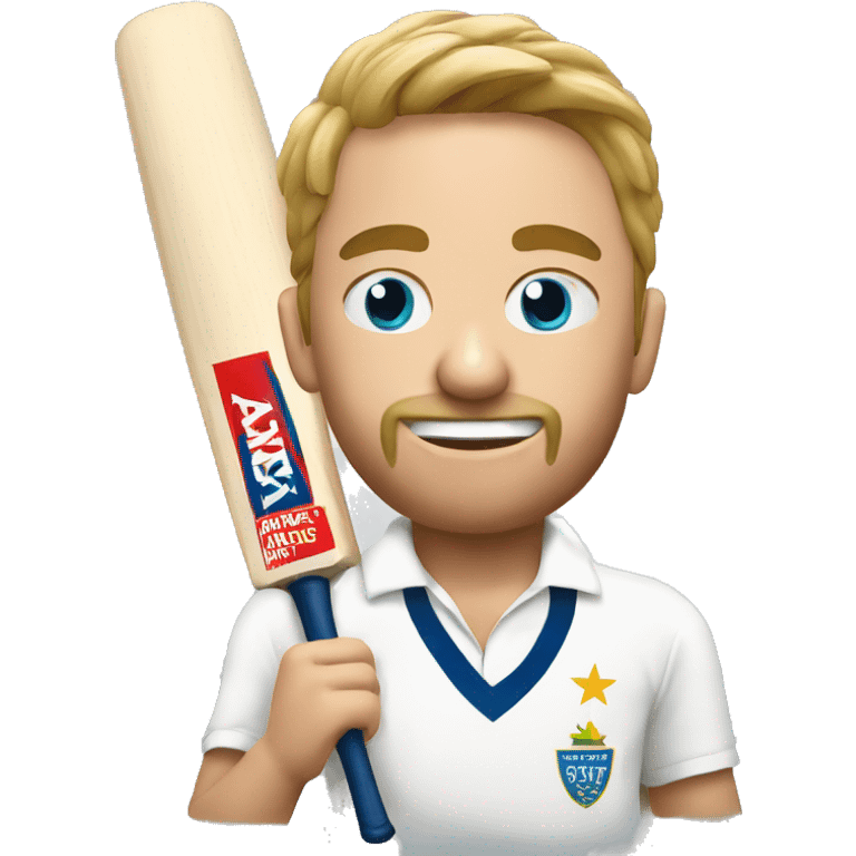 create a image of sports test cricket  emoji