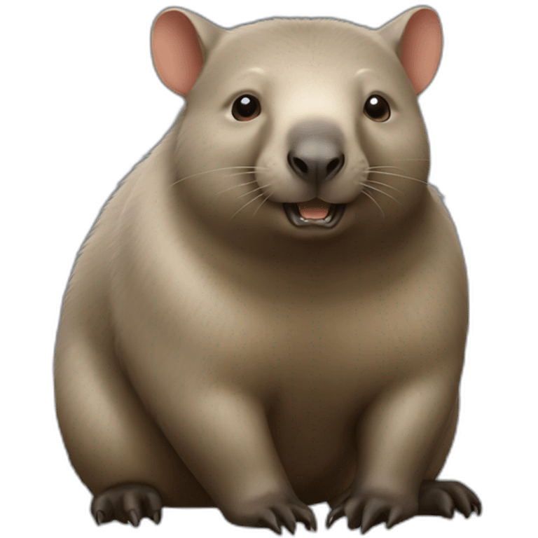 wombat whole body emoji