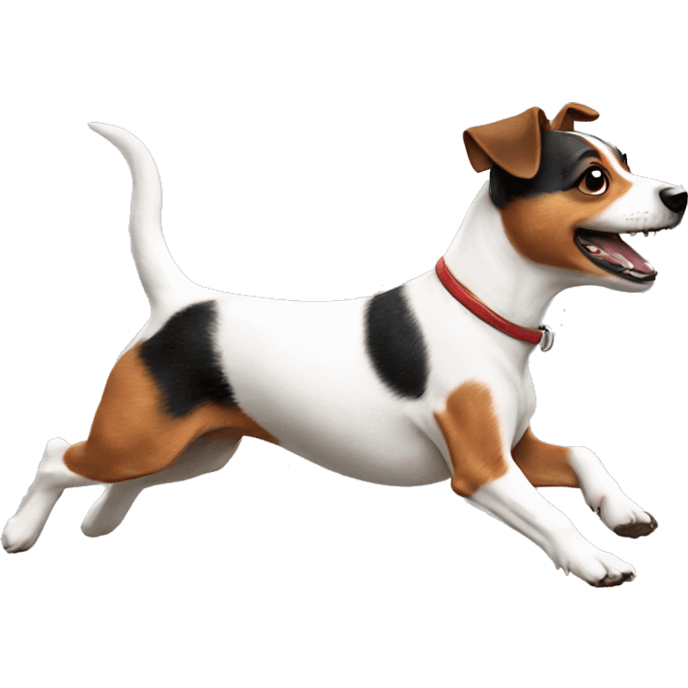 Jack Russell dog running emoji