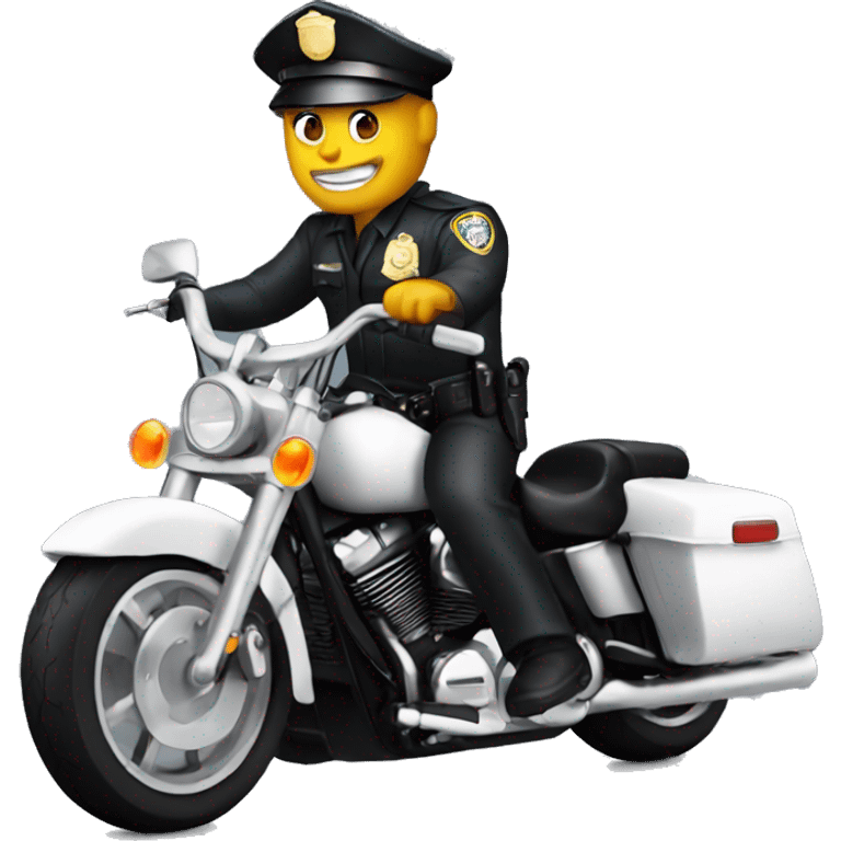 Cop on a Harley  emoji