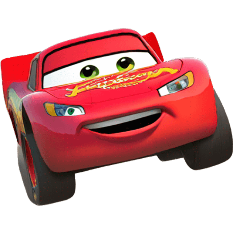 lightning mcqueen driving way leaving you in the dust emoji