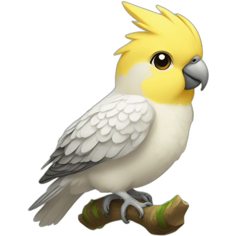 cute-yellow-cockatiel emoji