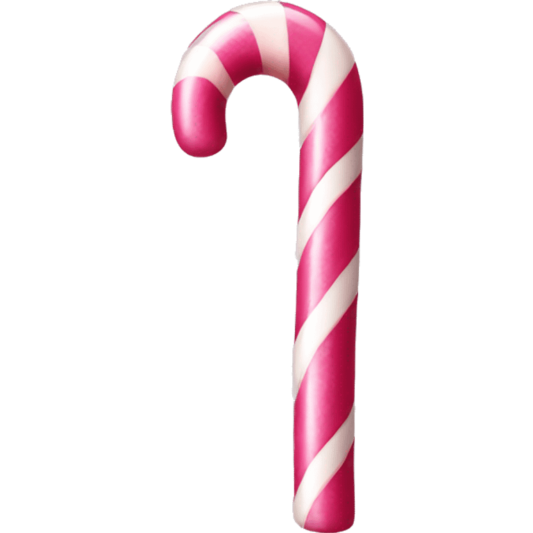 Pink candy cane  emoji