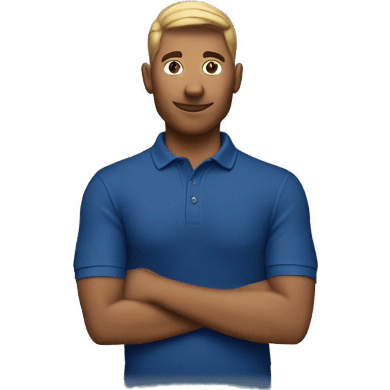 DARK blue polo t-shirt emoji