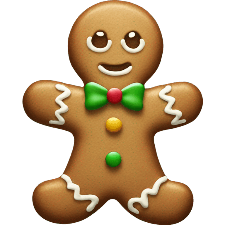 aesthetic Christmas gingerbread man emoji