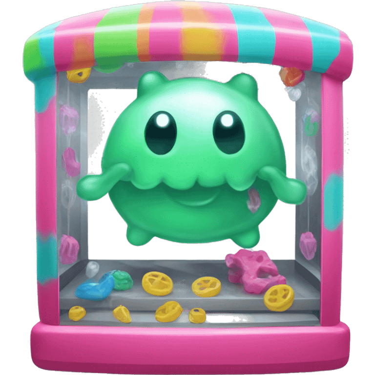 A claw machine made of slime emoji