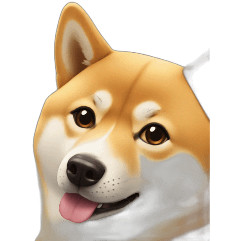 Shiba with canada emoji