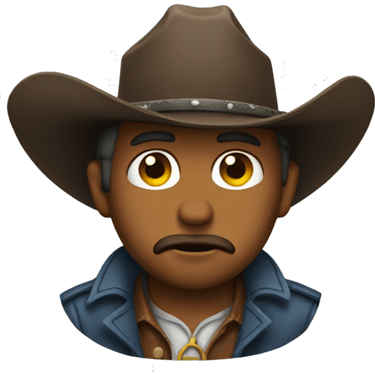 sad cowboy  emoji