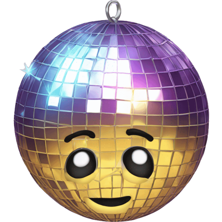 Disco ball with bow  emoji