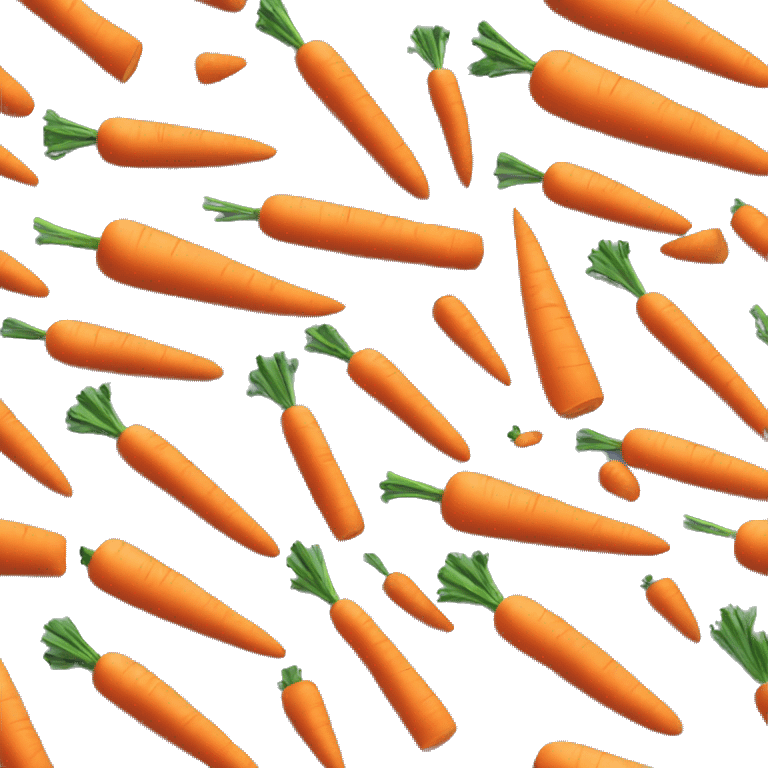 a single piece of carrot. no personification emoji