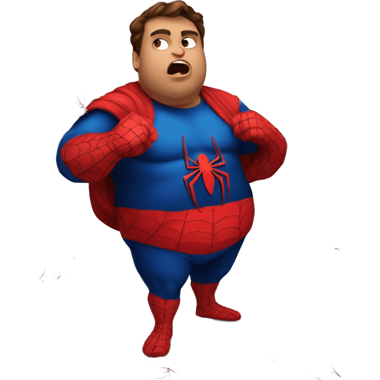 Fat fat fat spiderman emoji