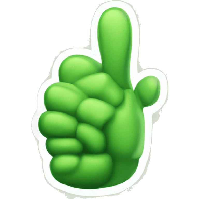 Literally a Green thumbs up  emoji