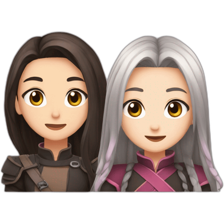 Anyia et nezuko emoji