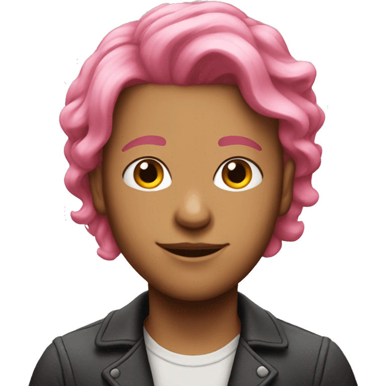 the pink-haired phenomenon emoji