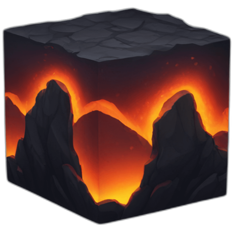 Lava cube emoji