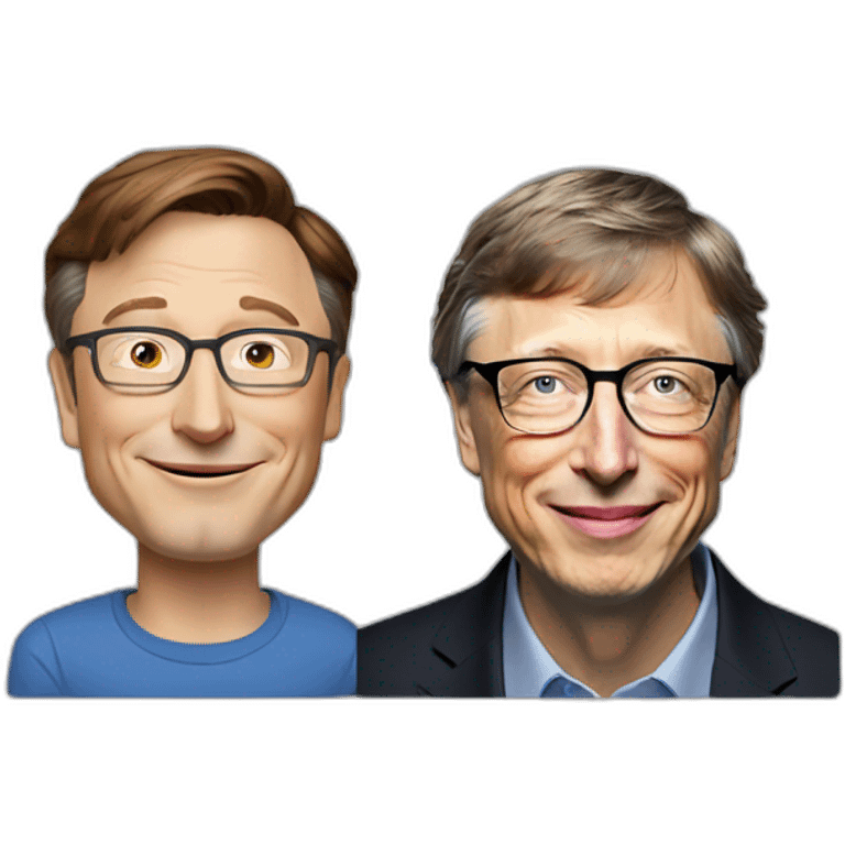 ELON MUSK AVEC BILL GATES emoji