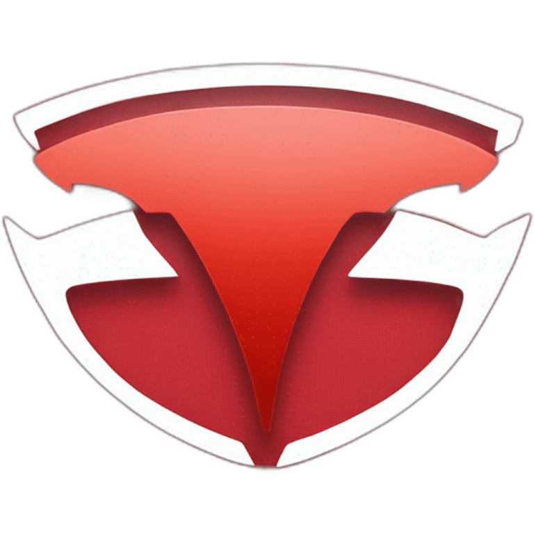 tesla logo red emoji