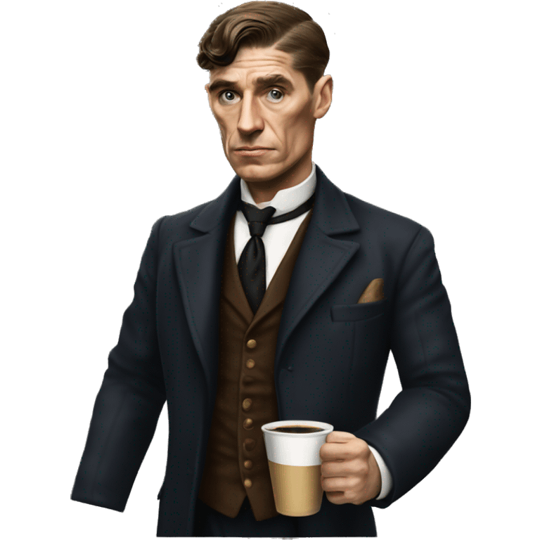 thomas shelby drink coffee  emoji