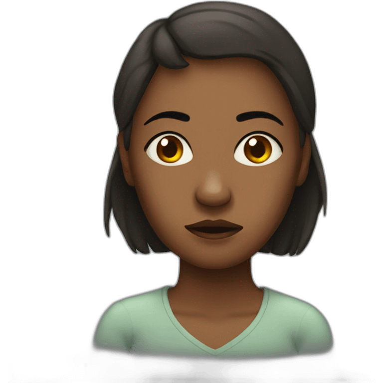 An abused woman emoji