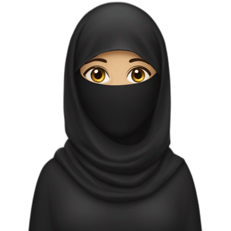 niqabi woman emoji