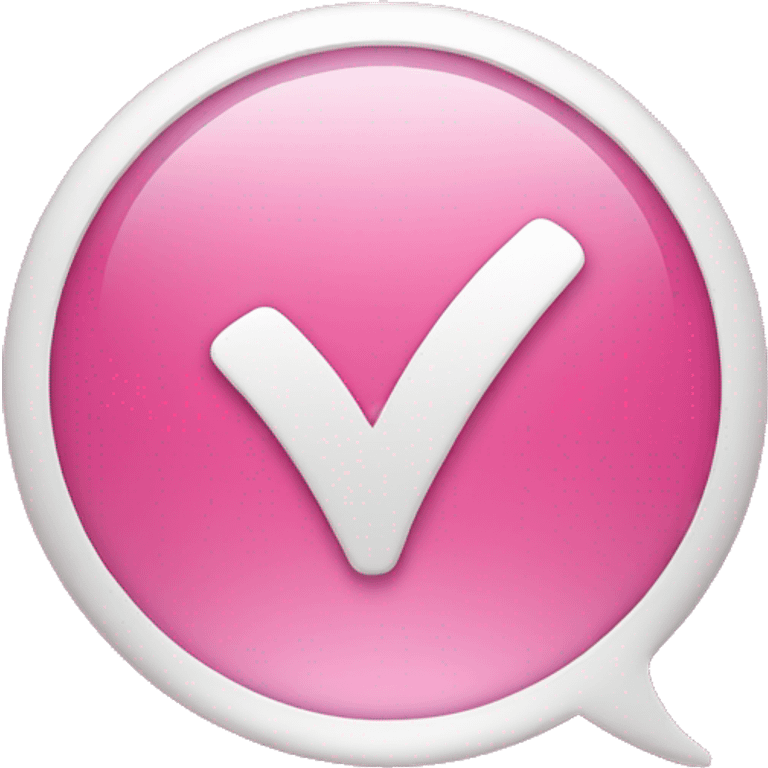 Pink Checkmark emoji