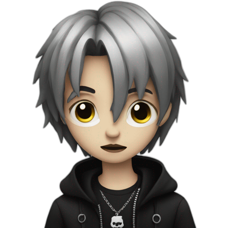 goth boy emoji