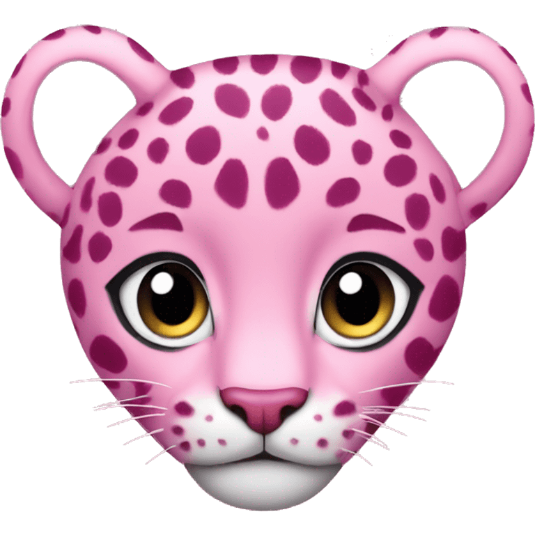 pink leopard heart emoji