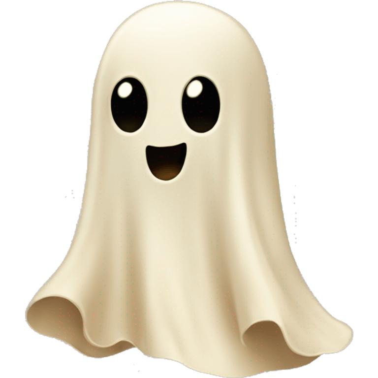 Beige cute ghost  emoji