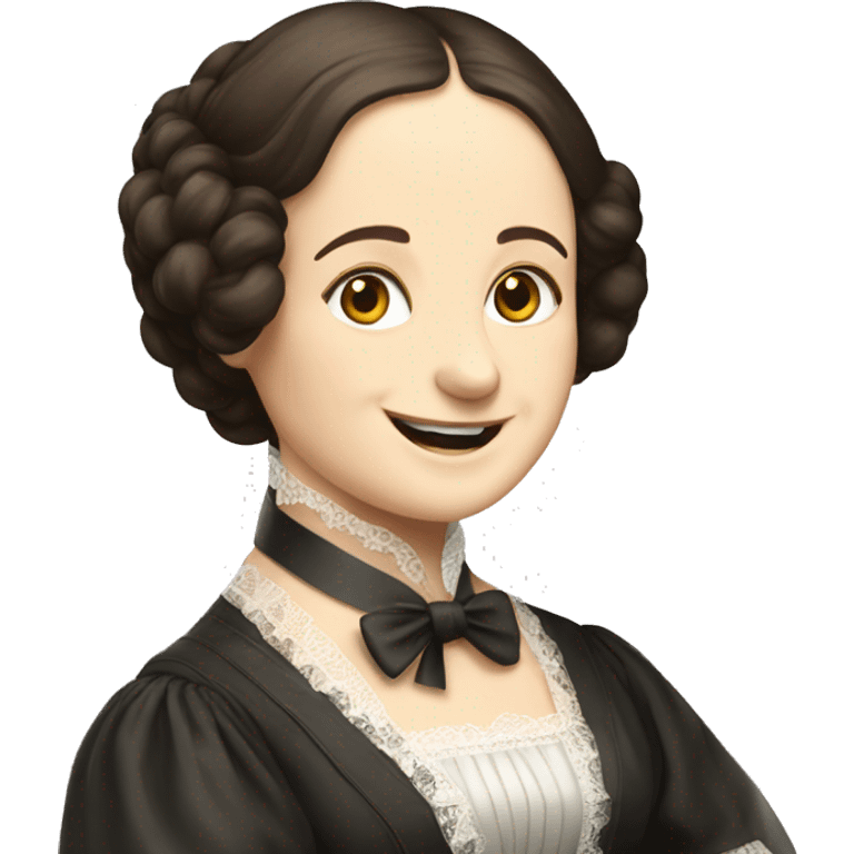 historical figure Ada Lovelace cheering emoji