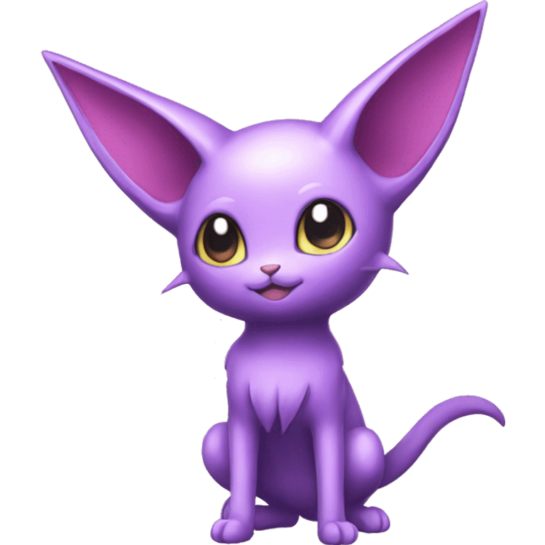 Kawaii Espeon full body emoji