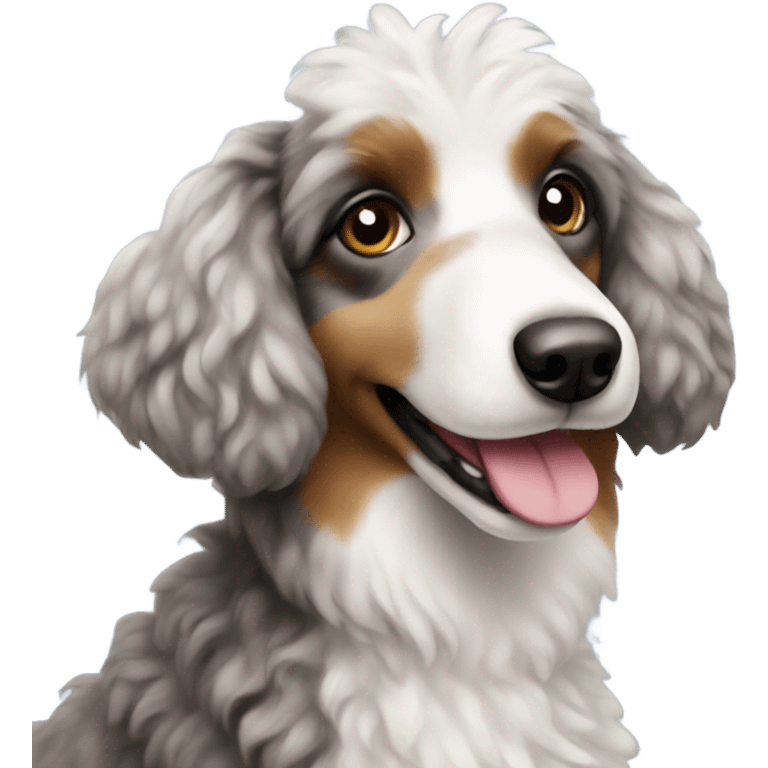 Mini Aussie poodle emoji