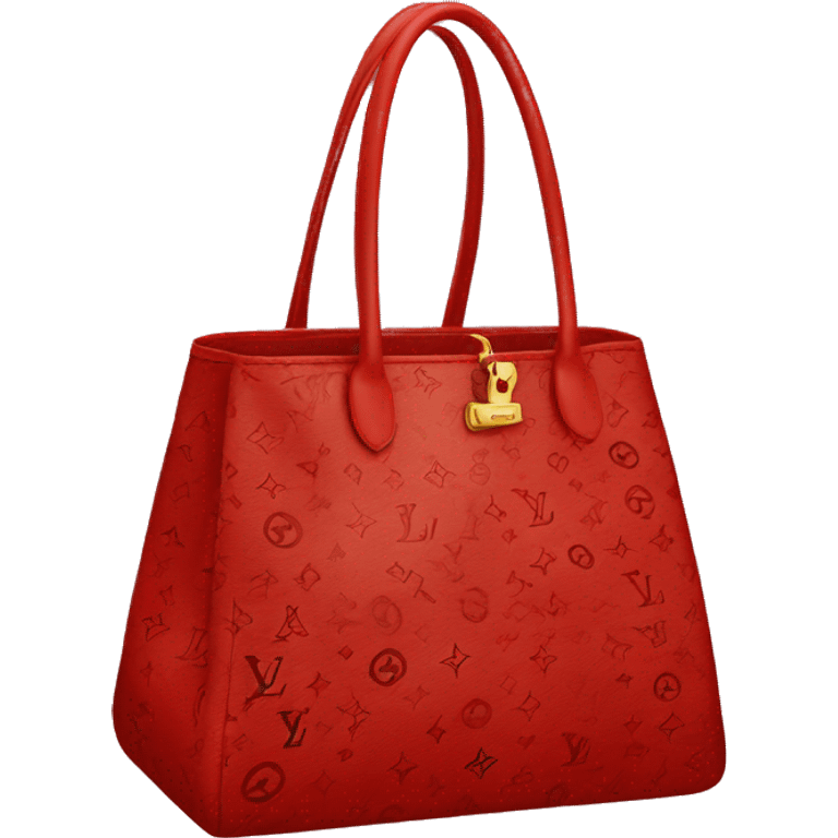 LV BAG red in the inside of the bag  emoji